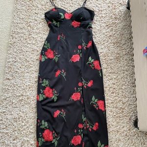 Windsor black embroidered dress